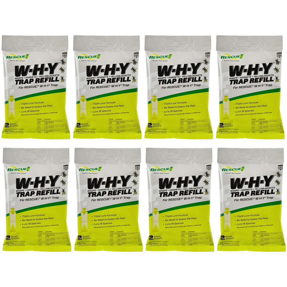 RESCUE! WHY Trap refill attractant inside the trap lures wasps for safer outdoor control.