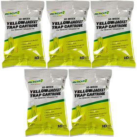 RESCUE! yellowjacket attractant cartridge inside trap ready for use