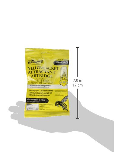 Pre-loaded attractant cartridge ready for immediate placement in RESCUE! trap.
