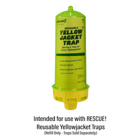 RESCUE! Yellowjacket attractant works with reusable RESCUE! traps for easy use.