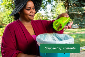 RESCUE! Trap setup with attractant demonstrates compatibility with a reusable yellowjacket trap.