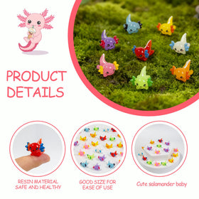 ResinGlow axolotl miniatures provide aquarium accents with subtle luminosity.