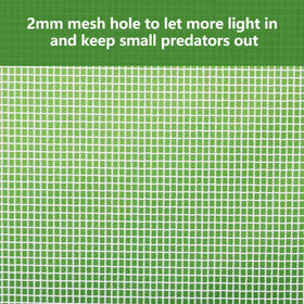 RESTCLOUD 2mm mesh close-up showing light passage and pest barrier.