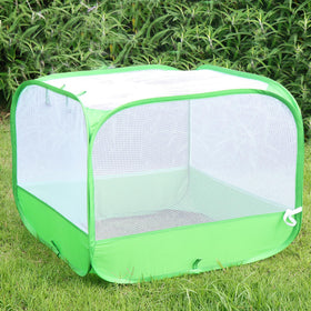 RESTCLOUD plant netting protector with stakes ready for quick installation