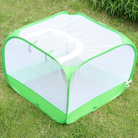 RESTCLOUD mesh plant tent features a top opening door for easy watering