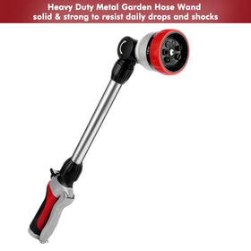 Restmo 180° swivel head enables easy access to tight garden spots