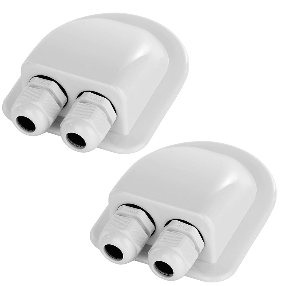 Restmo 2-pack IP68 gland front view for outdoor solar wiring benefits