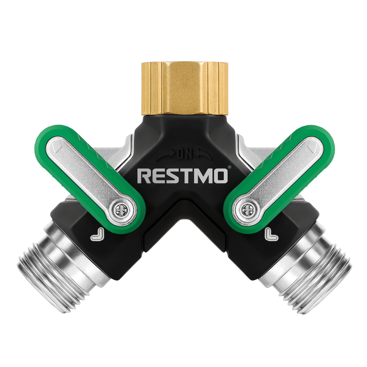 Restmo 2-way splitter with full-metal body for durable outdoor use
