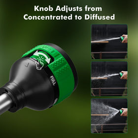 Restmo 2in1 watering wand in flat pattern for sweeping patios and gentle irrigation