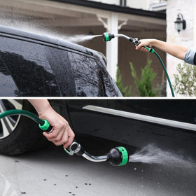 Restmo 2in1 watering wand in mist pattern for cooling on hot days