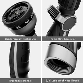 Restmo 3/4-inch GHT thread fits standard hoses with a leak-free seal.