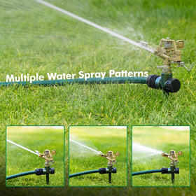 Restmo 360-degree adjustable nozzle tailors precise irrigation coverage.