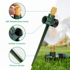 Restmo 360-degree coverage sprinkler for even irrigation across large lawns