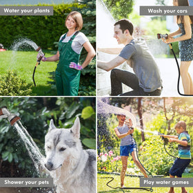 Restmo all-purpose nozzle for watering plants, washing the car, and pets.