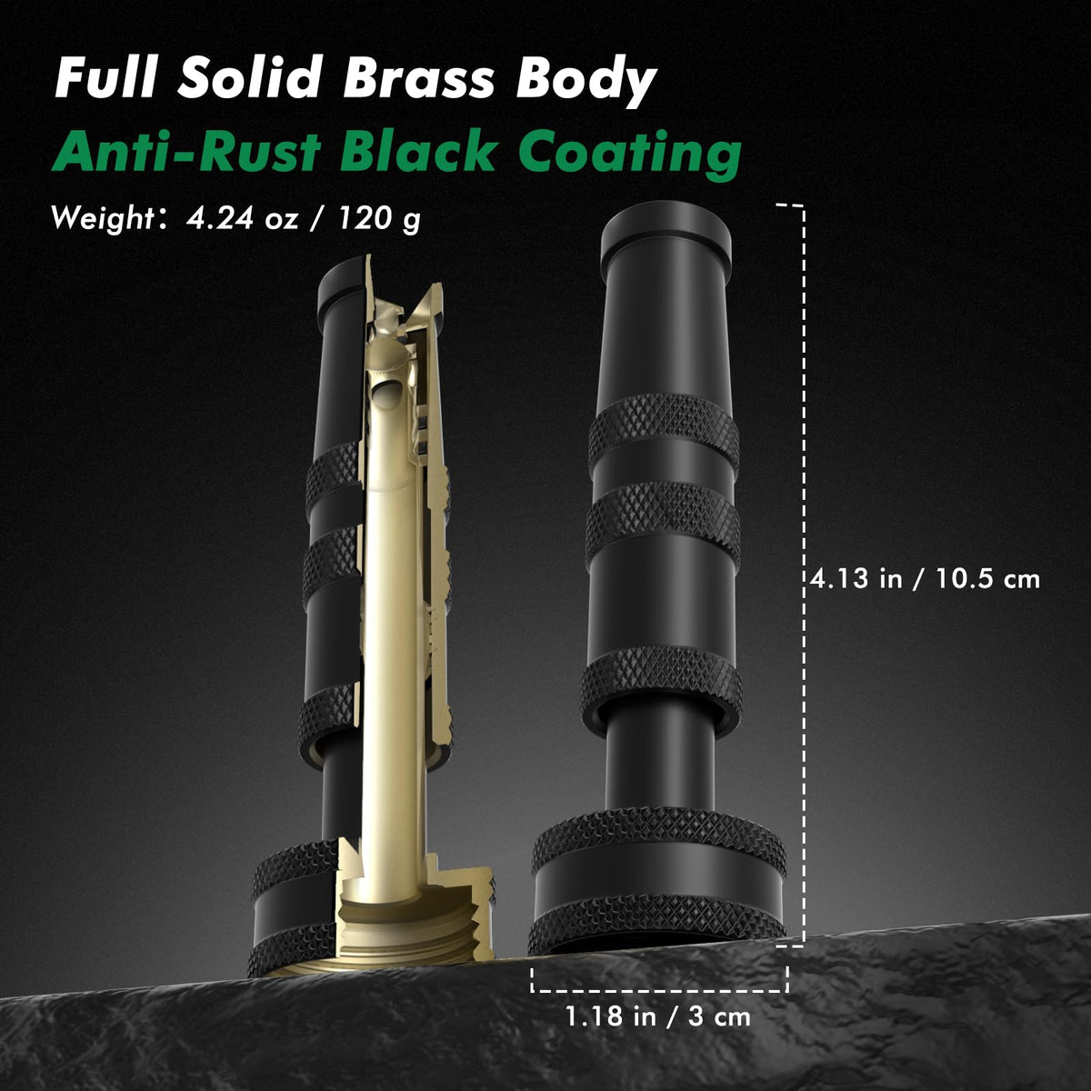 RESTMO brass nozzle cone spray for delicate watering