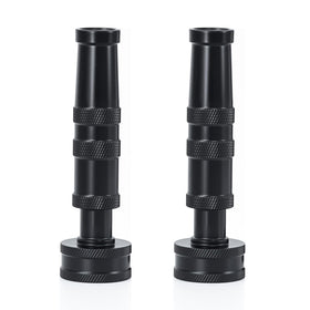 Restmo brass twist nozzle closeup with jet spray for tough cleaning tasks.