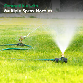 Restmo bright green glitter stake design adds garden style while irrigating
