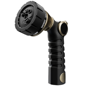 Restmo bronze-heavy-duty hose nozzle, rust-resistant build for lasting garden use.