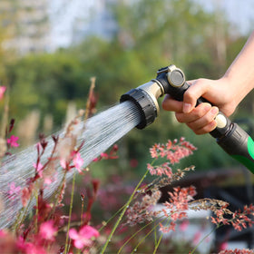 Restmo car and pet washing ready sprayer for gentle or powerful water flow.