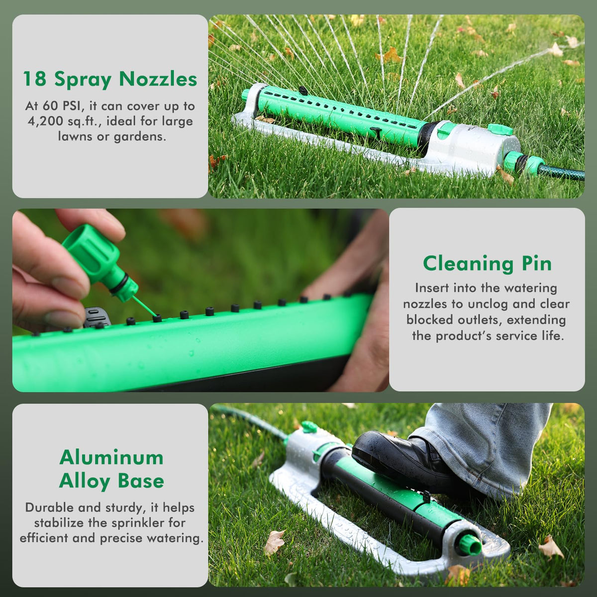 Restmo cleaning pin helps clear nozzles quickly for maintenance.