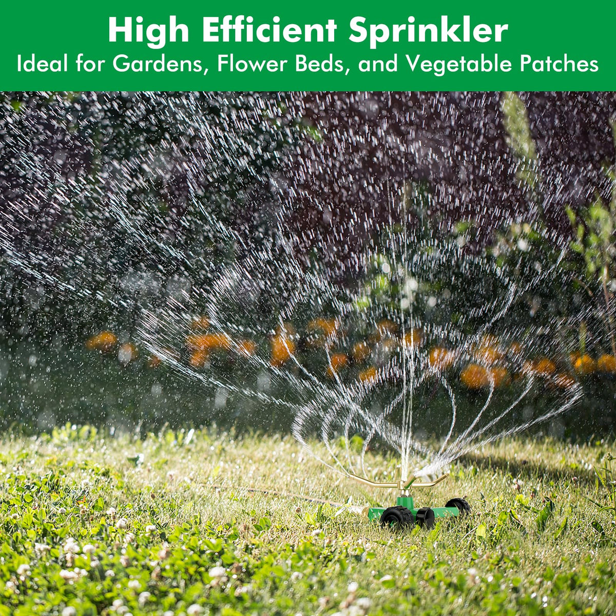 Restmo system connected to additional sprinklers for larger yard coverage.
