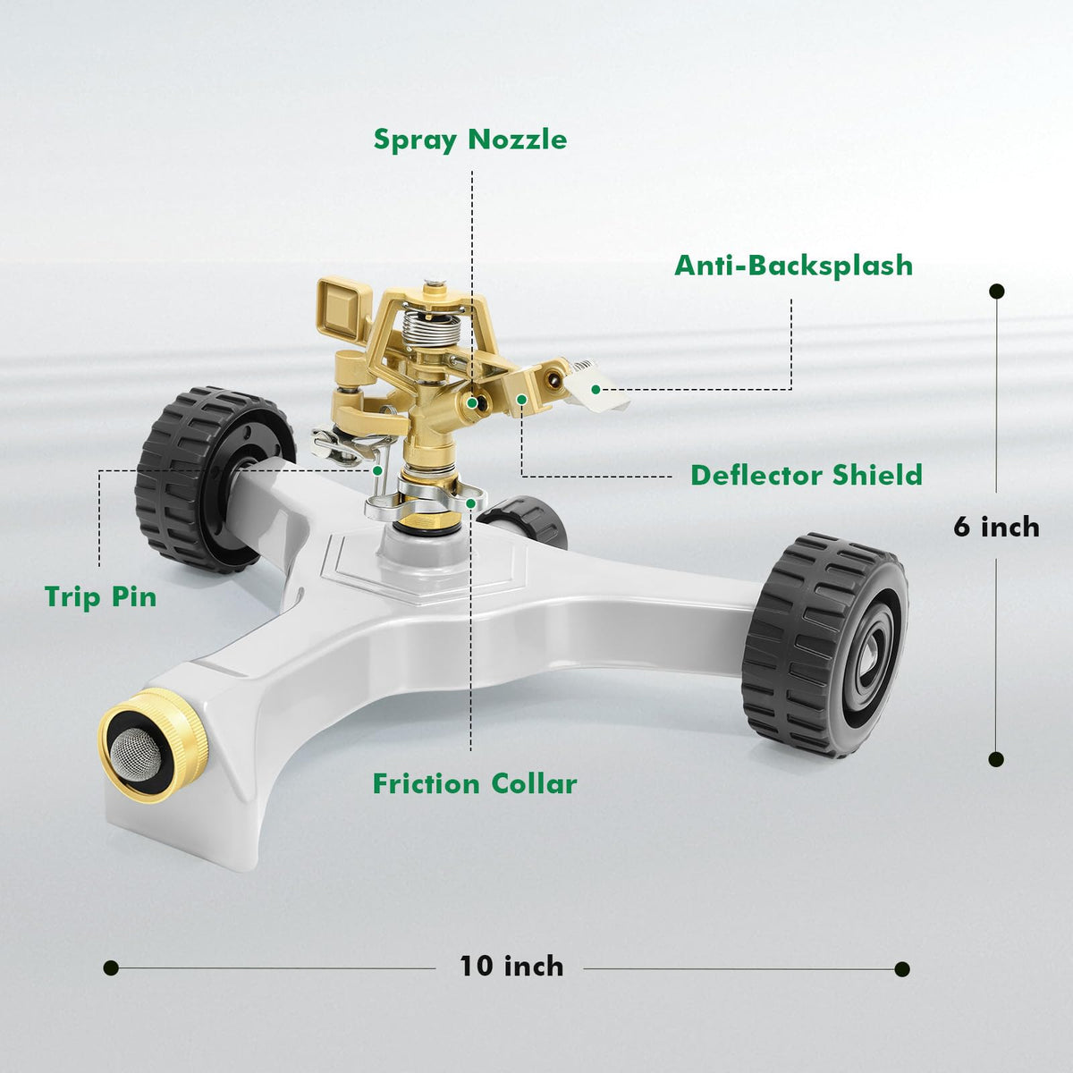Restmo corrosion-resistant body ensures long-lasting outdoor use.