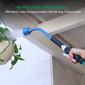 RESTMO dual ergonomic grips offer comfortable control during extended watering tasks.