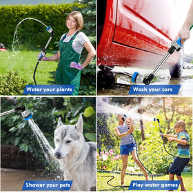 Restmo durable metal construction supports heavy-duty watering and cleaning.