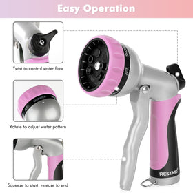 Restmo ergonomic-non-slip-grip design reduces hand fatigue during long watering.