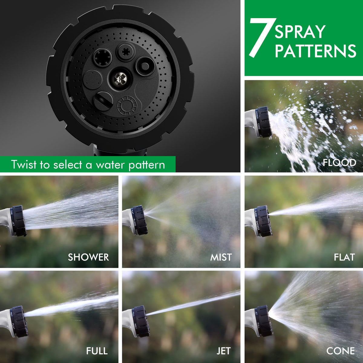 Restmo ergonomic non-slip handle reduces hand fatigue during long watering sessions.