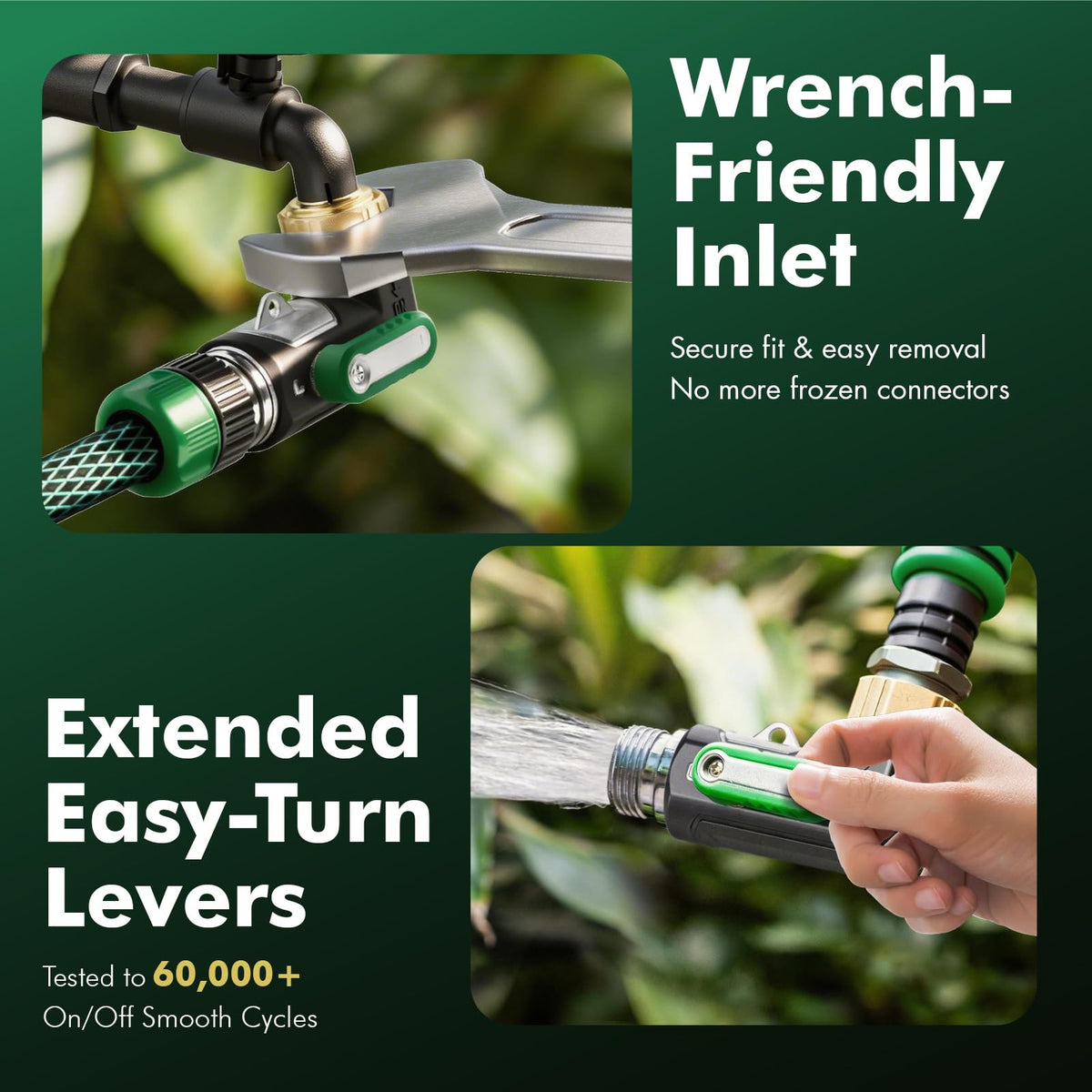 Restmo extended ergonomic levers reduce effort during on/off actions