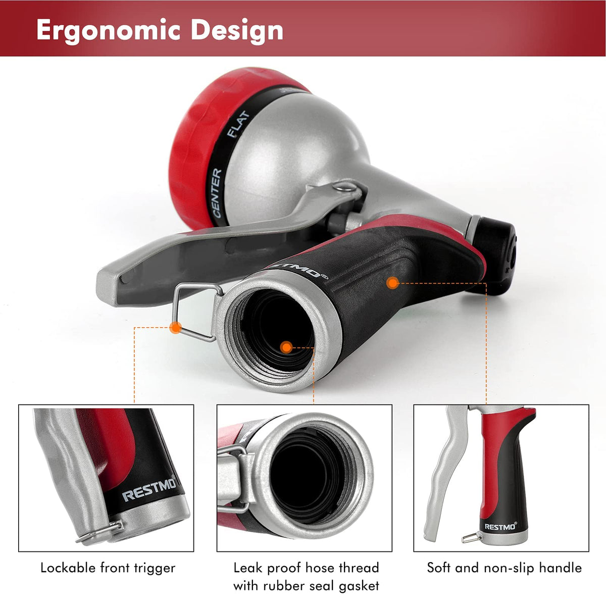 RESTMO fits all standard hoses with leak-free seal