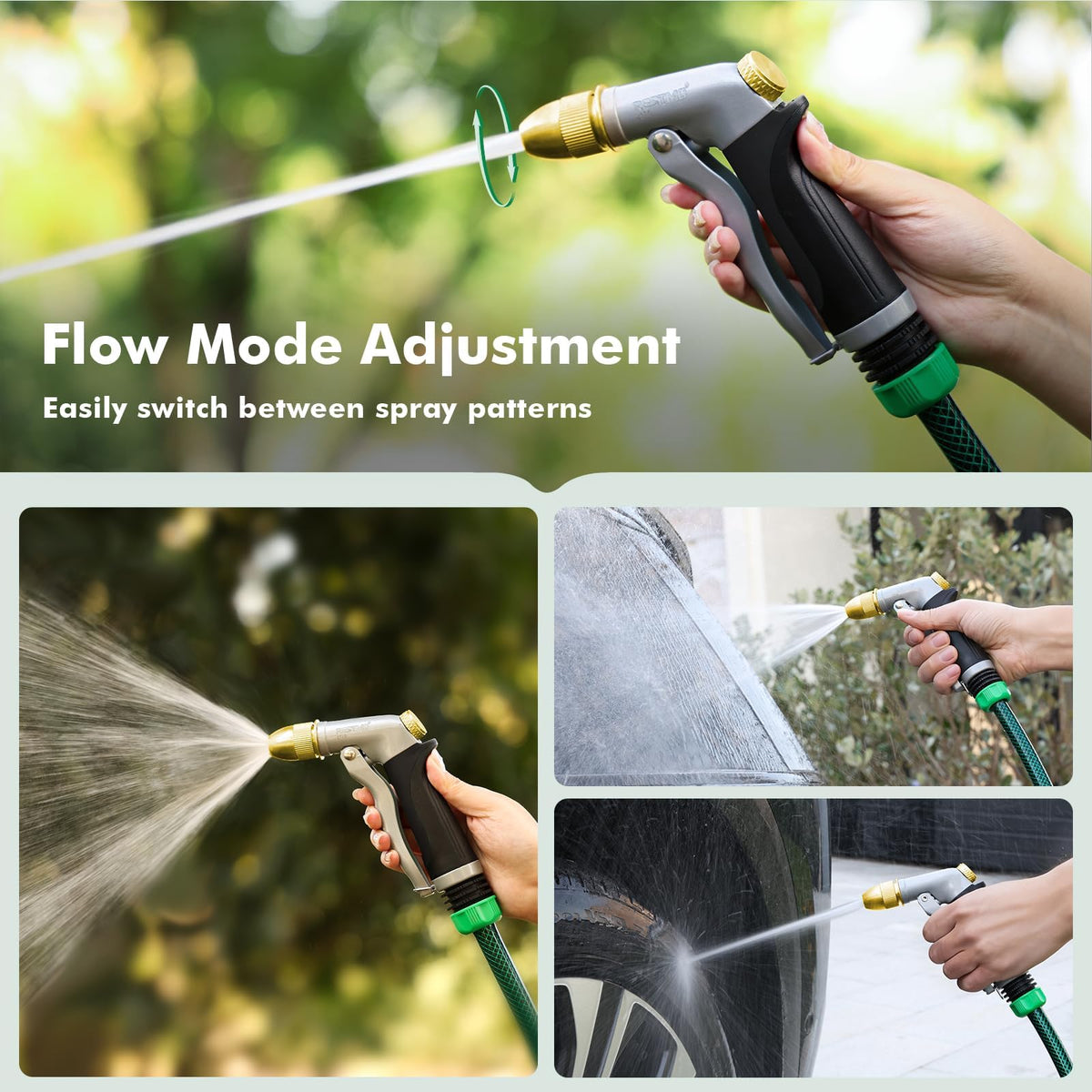 Restmo lockable front trigger to reduce hand fatigue during longer spraying tasks.