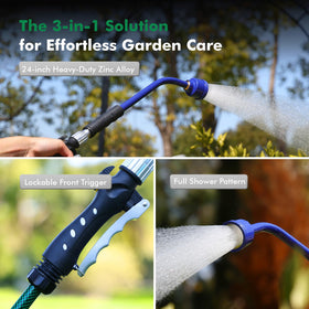 RESTMO full-shower flow mimics rainfall for gentle watering of delicate plants.