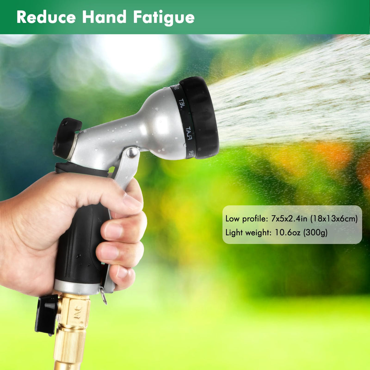 Restmo 3/4-inch NH thread fits standard hoses for a leak-free seal