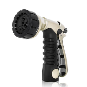 Restmo garden hose nozzle metal body for durable outdoor watering.