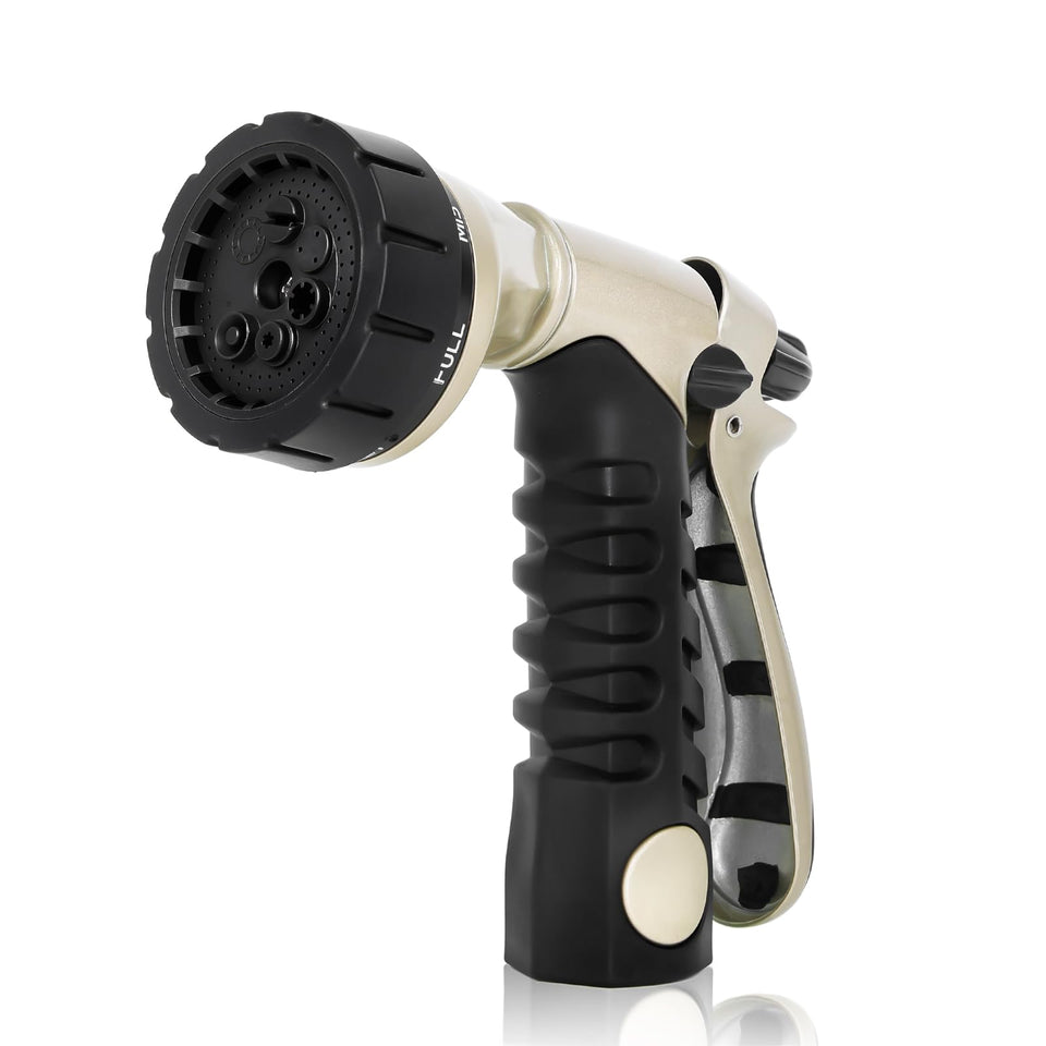 Restmo garden hose nozzle metal body for durable outdoor watering.