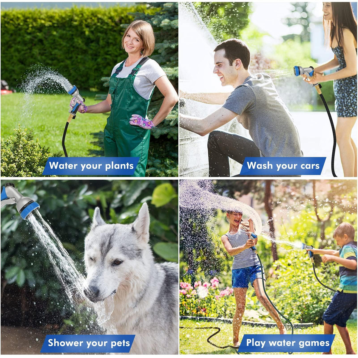 RESTMO Garden Hose Nozzle patio cleaning suited for powerful jets and spraying.