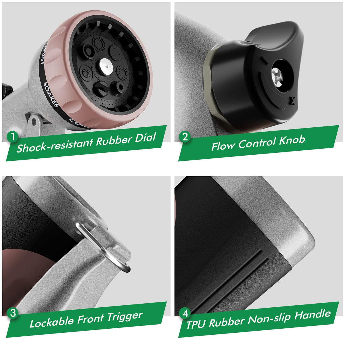 Restmo rubber-bezel dial design protects against drops during busy gardening