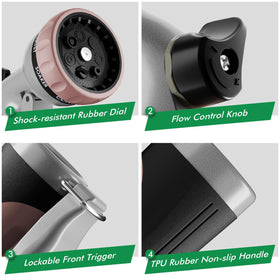 Restmo rubber-bezel dial design protects against drops during busy gardening