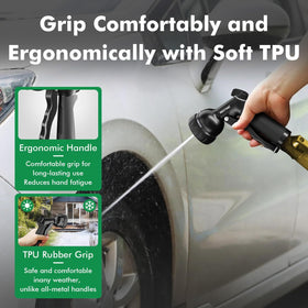 Restmo 3/4 NH thread compatibility fits standard hoses securely.