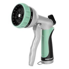 Restmo Garden Nozzle with heavy-duty metal body for durable outdoor watering.