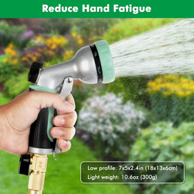 Restmo Garden Nozzle leak-free fit with rubber gaskets prevents drips during use.