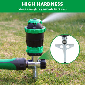 Restmo Gear Drive Sprinkler Vertical pattern for vertical-layered beds