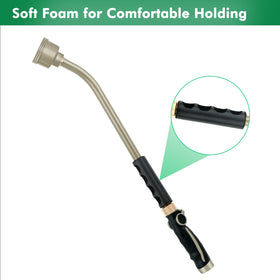 Restmo heavy-duty metal watering wand resists drops with durable materials