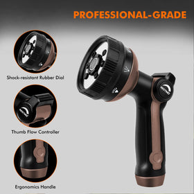 Restmo heavy-duty zinc-alloy body with bronze finish