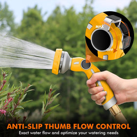 Restmo nozzle offers nine patterns for various watering tasks