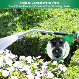 Restmo long watering wand standard 3-4 ght connector ensures quick hose fit.