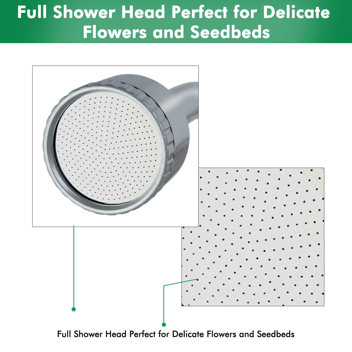 Restmo long watering wand locking trigger reduces hand fatigue during extended watering.