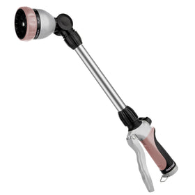 Restmo metal watering wand with 16-inch length for extended reach in beds and pots